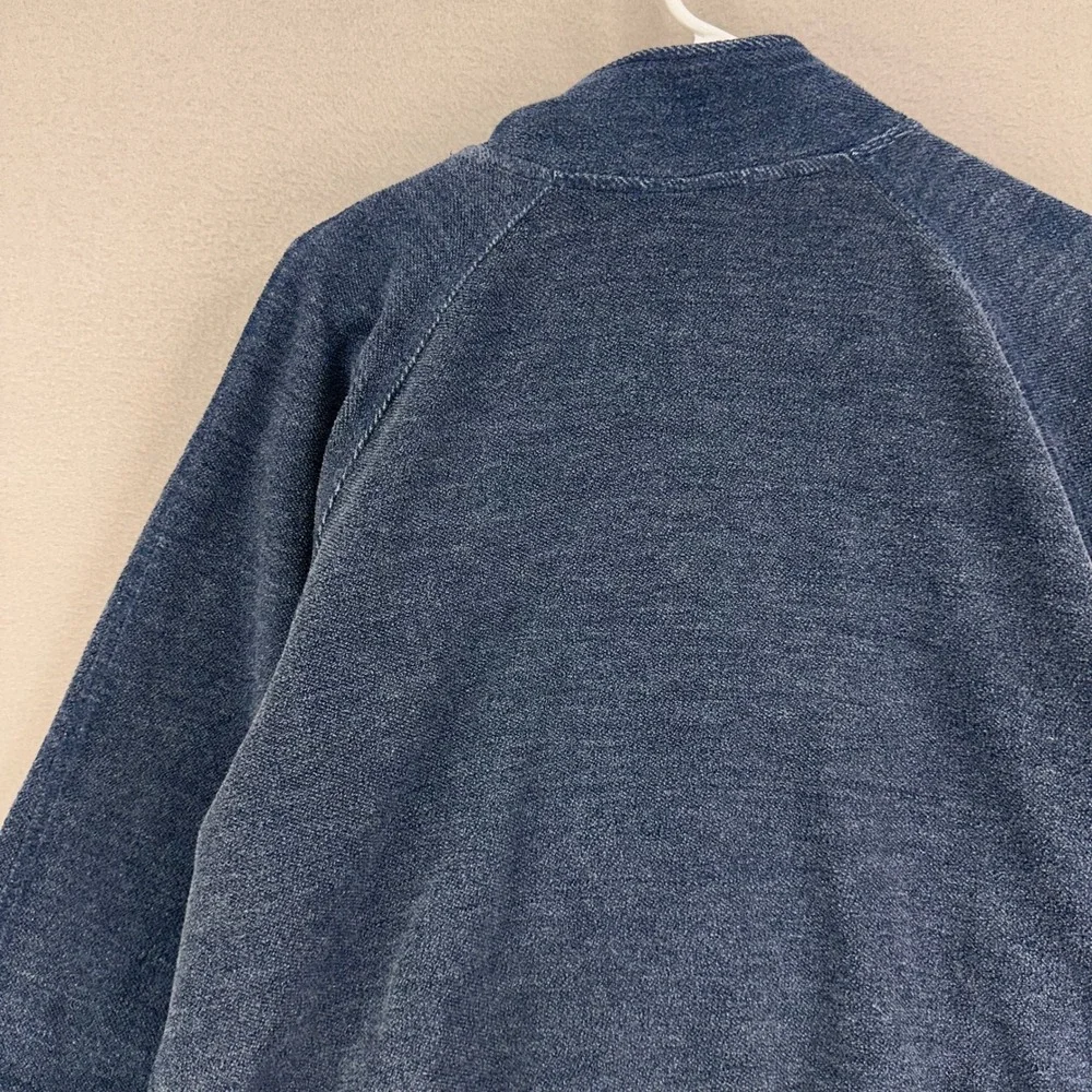 Monterey Club Sweatshirt‎ size Medium Blue Oversized Boxy 1/4 Zip Unisex Thick